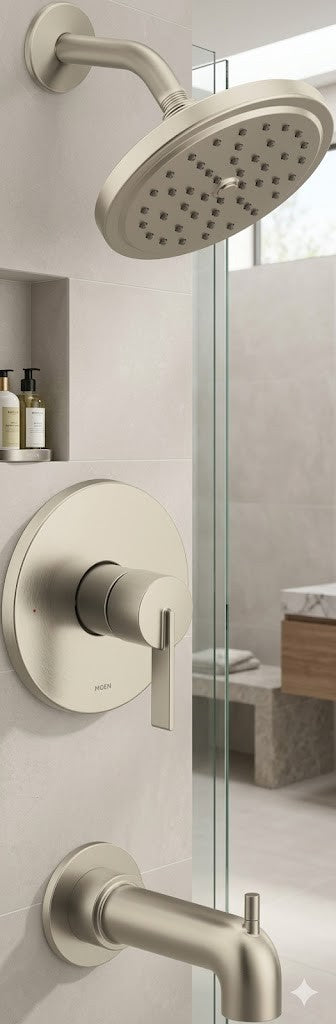 Moen UT2263EPBN Cia M-CORE 2-Series Tub/Shower Trim Kit, No Valve-Brushed Nickel